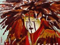 American Indian Portraits - Dog Soldier - Oil On Linen