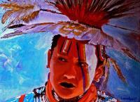 American Indian Portraits - Crow - Oil On Linen